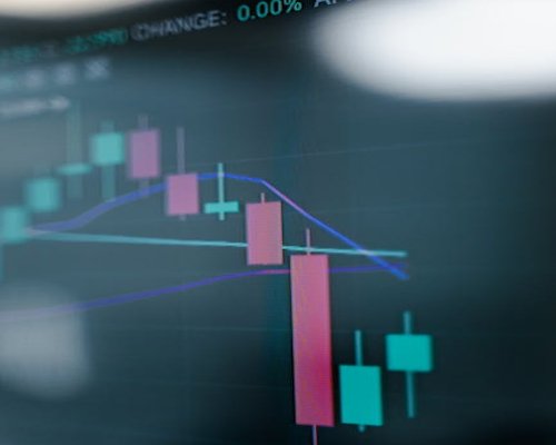 Educational analytics interface showing structured market data, trend charts and research tools
